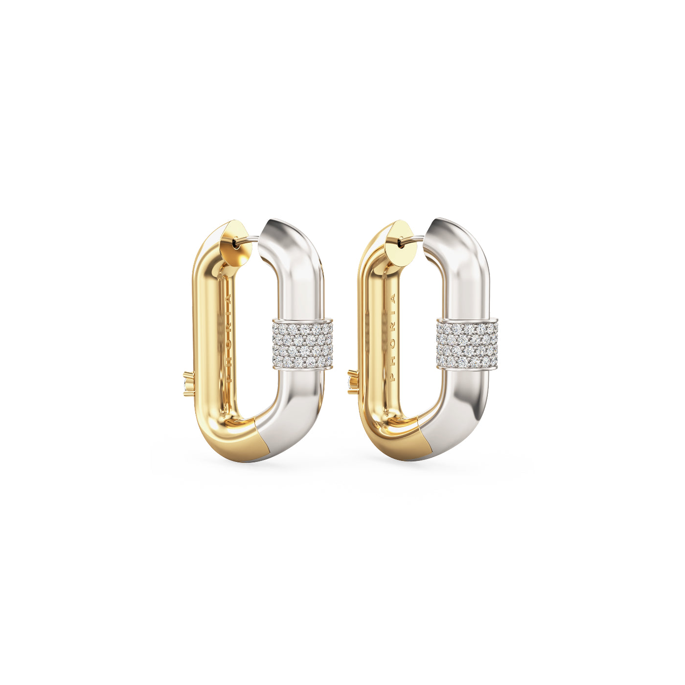 Vice Carabiner Hoop Earrings