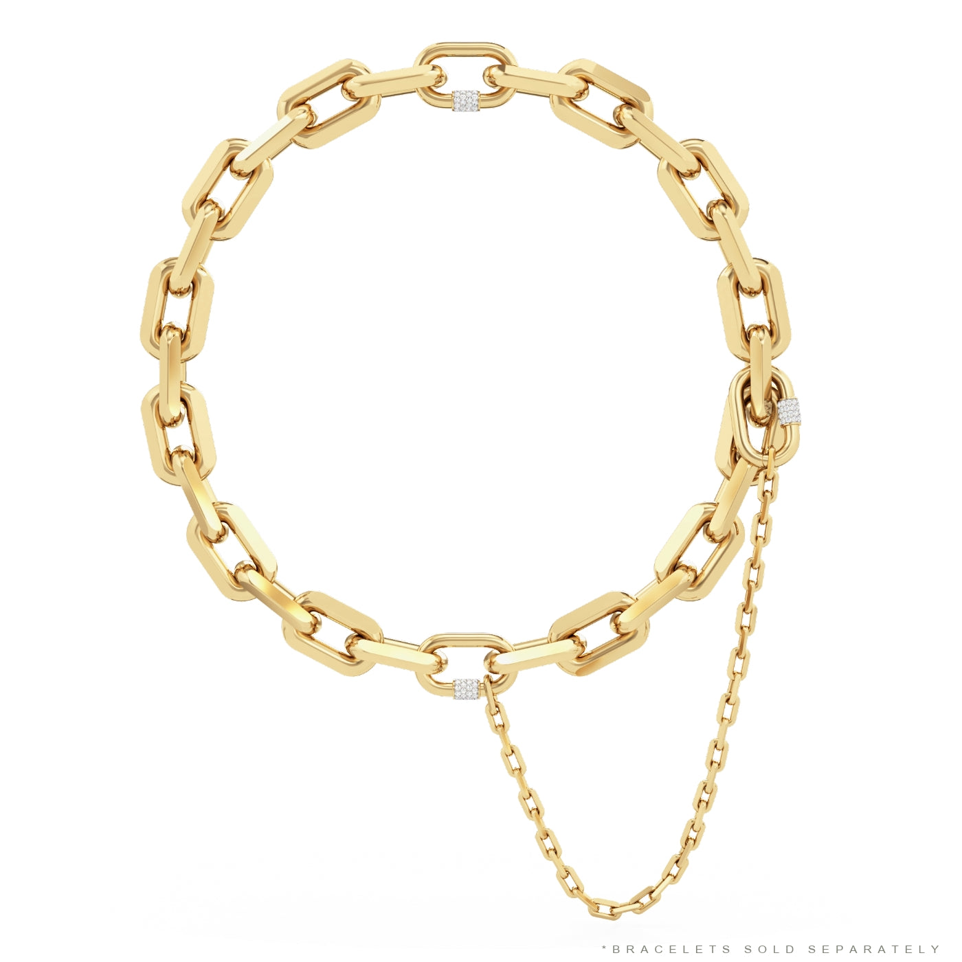 Modular Hype Chain Bracelets + Screw Chain Bracelet