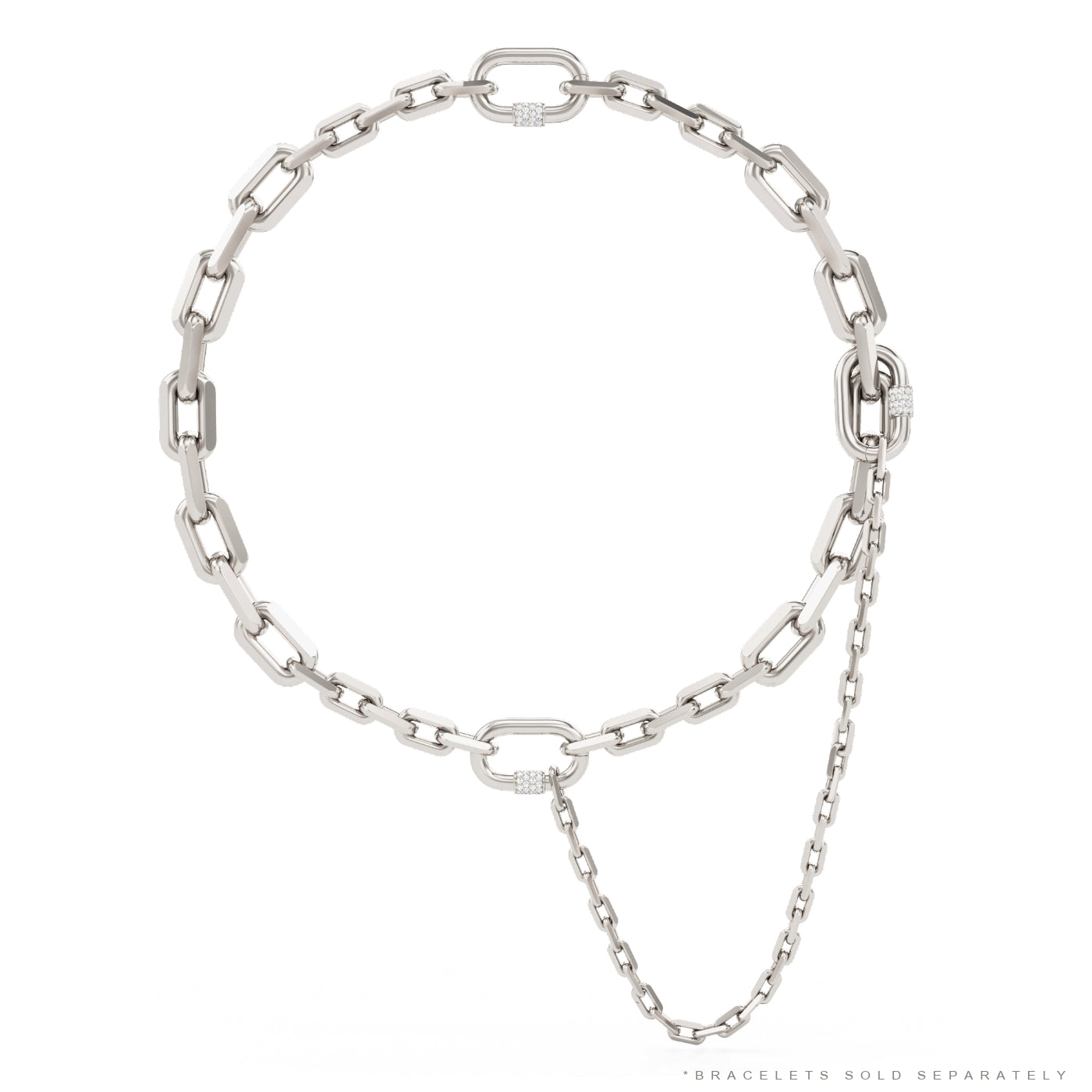 Modular Bond Chain Bracelets + Screw Chain Bracelet