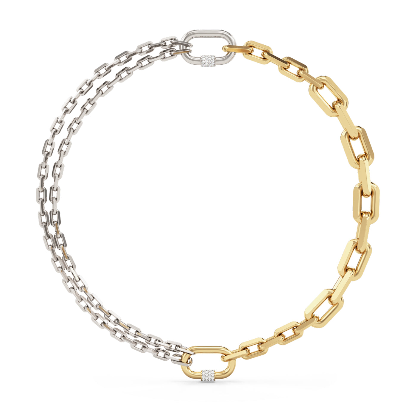 Modular Screw Chain Bracelets + Bond Chain Bracelet