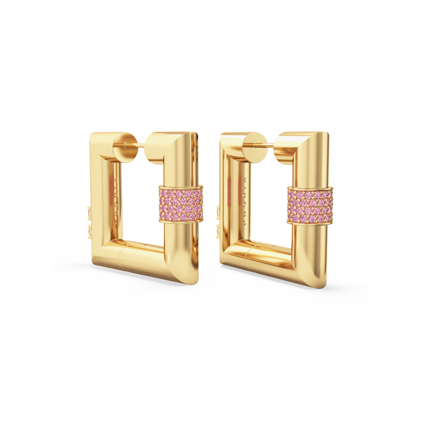 Blaze Square Hoop Earrings