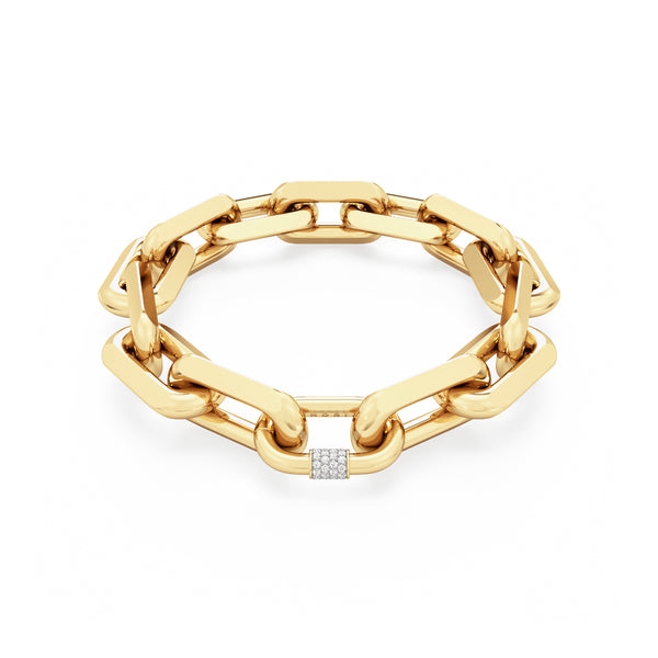 Shop Hype Chain Bracelet 18ct Gold Vermeil - Phoria Jewellery