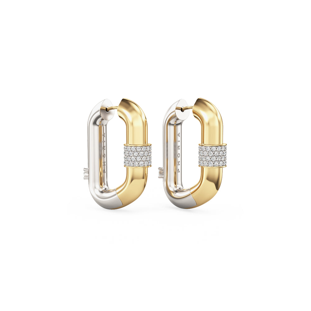 Vice Carabiner Hoop Earrings