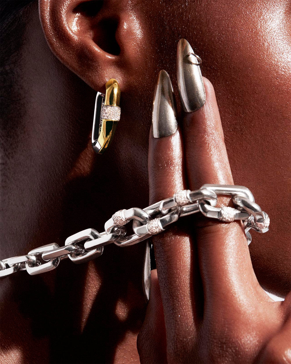 Vice Carabiner Hoop Earrings