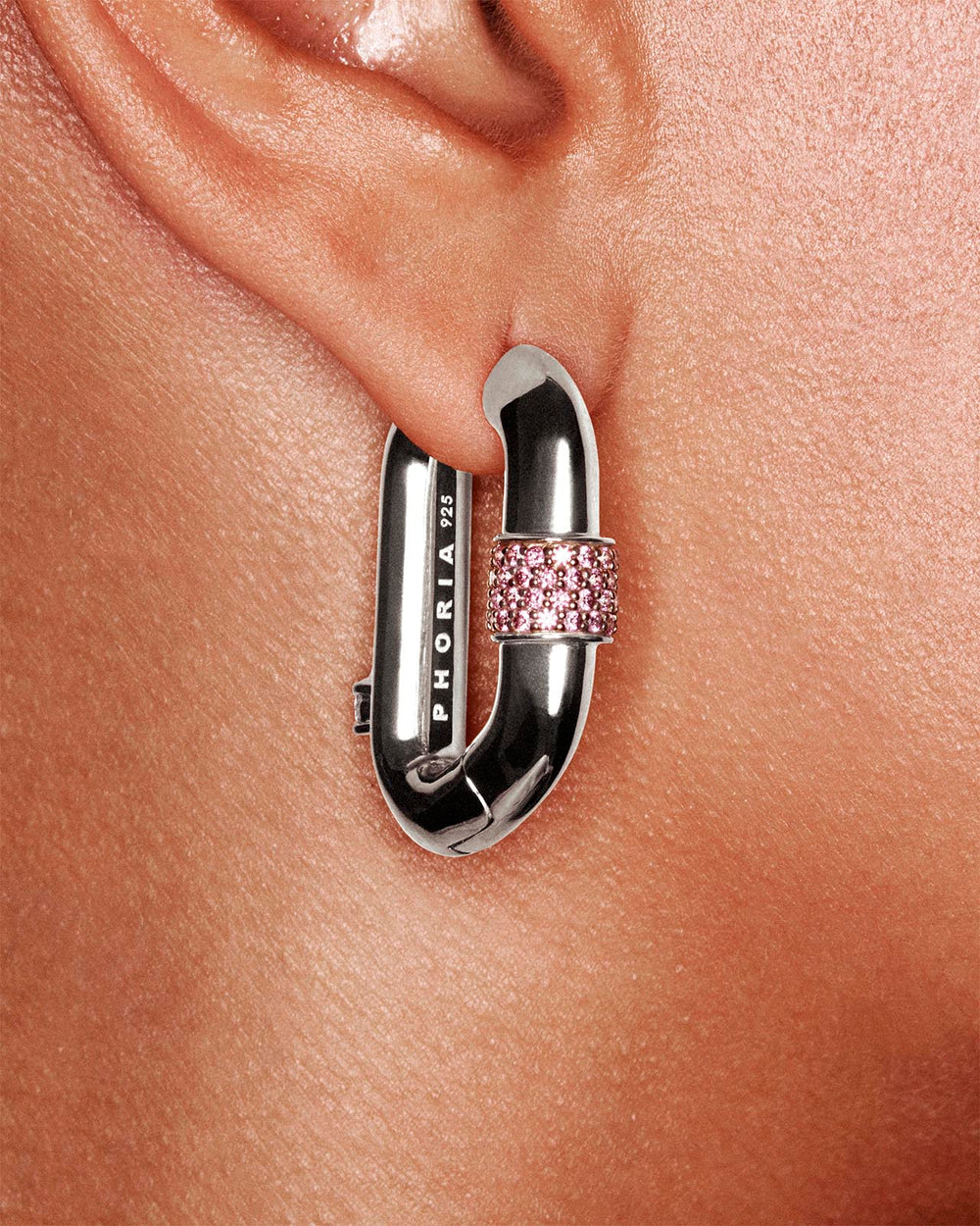 Vice Carabiner Hoop Earrings