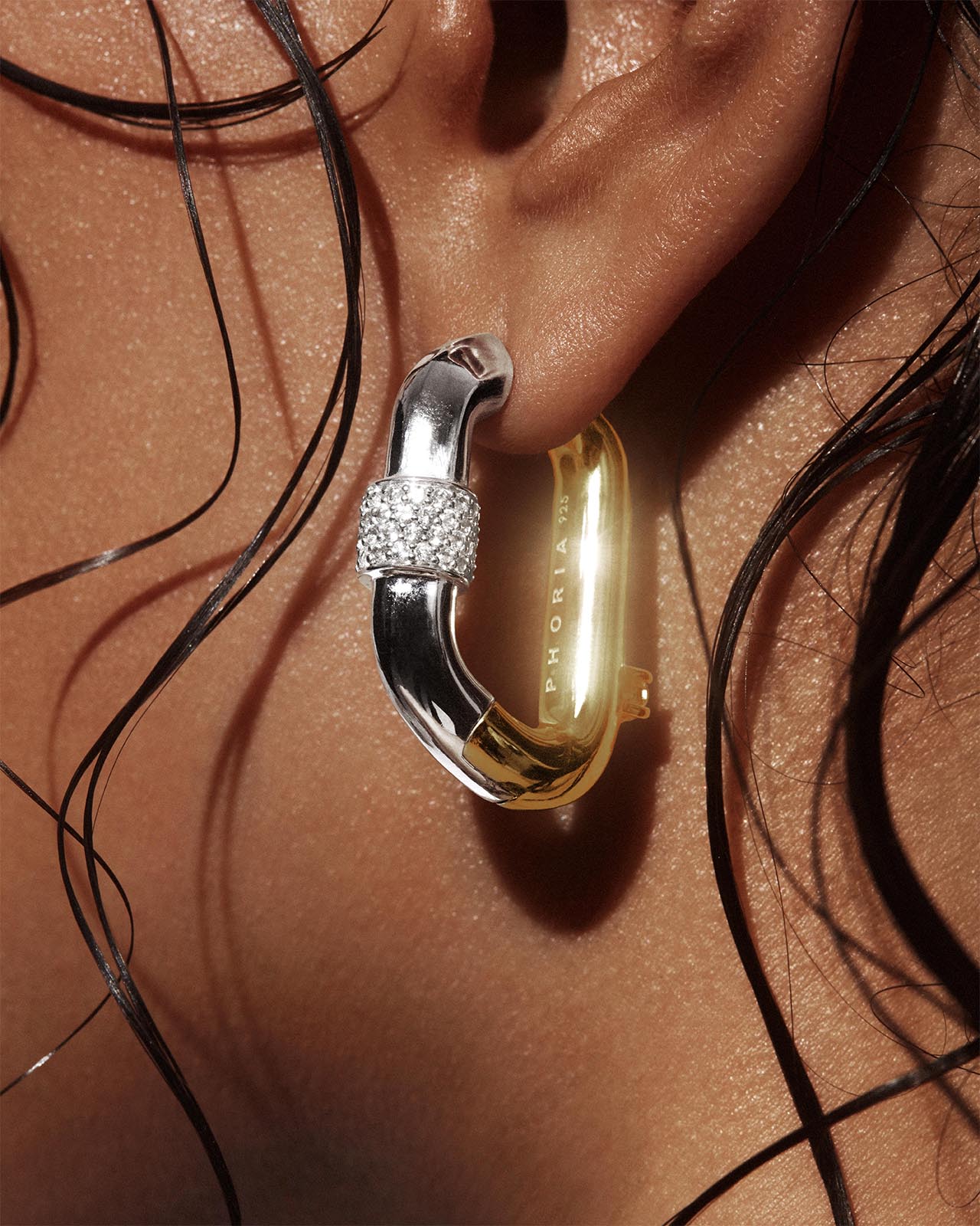 Vice Carabiner Hoop Earrings