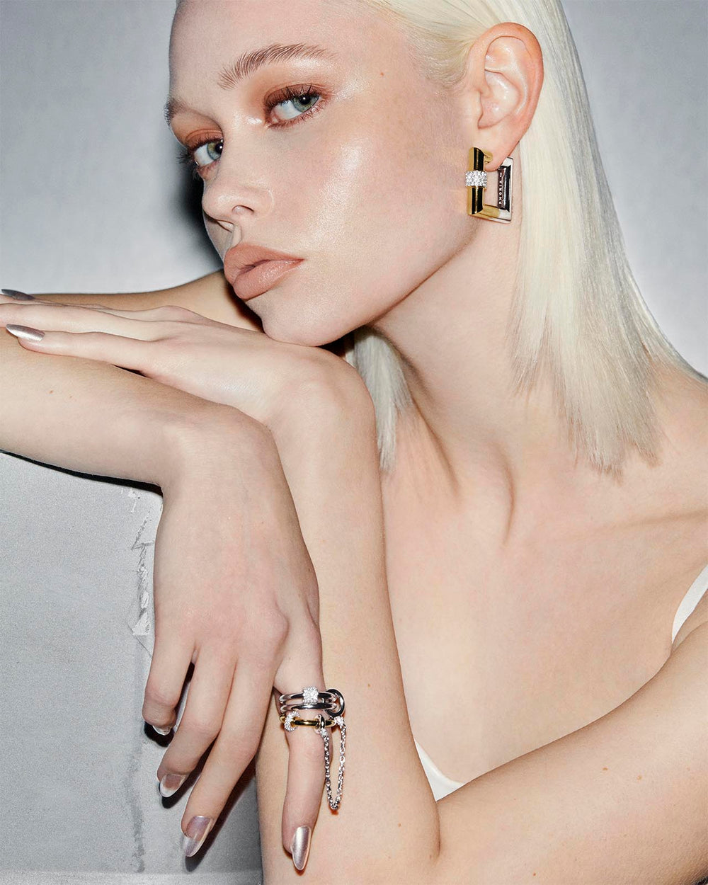 Blaze Square Hoop Earrings