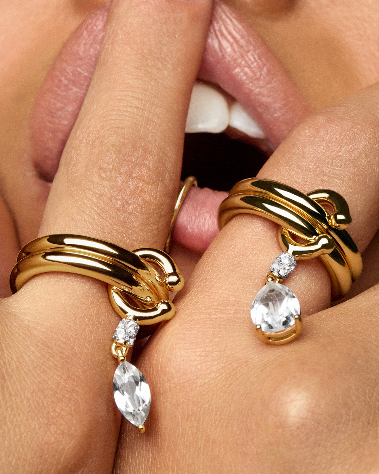 Pierced Drop Ring