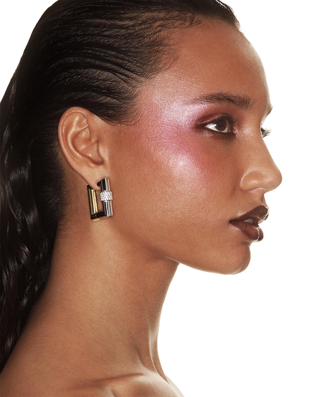 Blaze Square Hoop Earrings