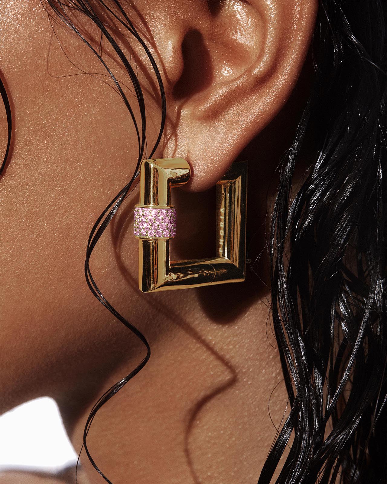 Blaze Square Hoop Earrings