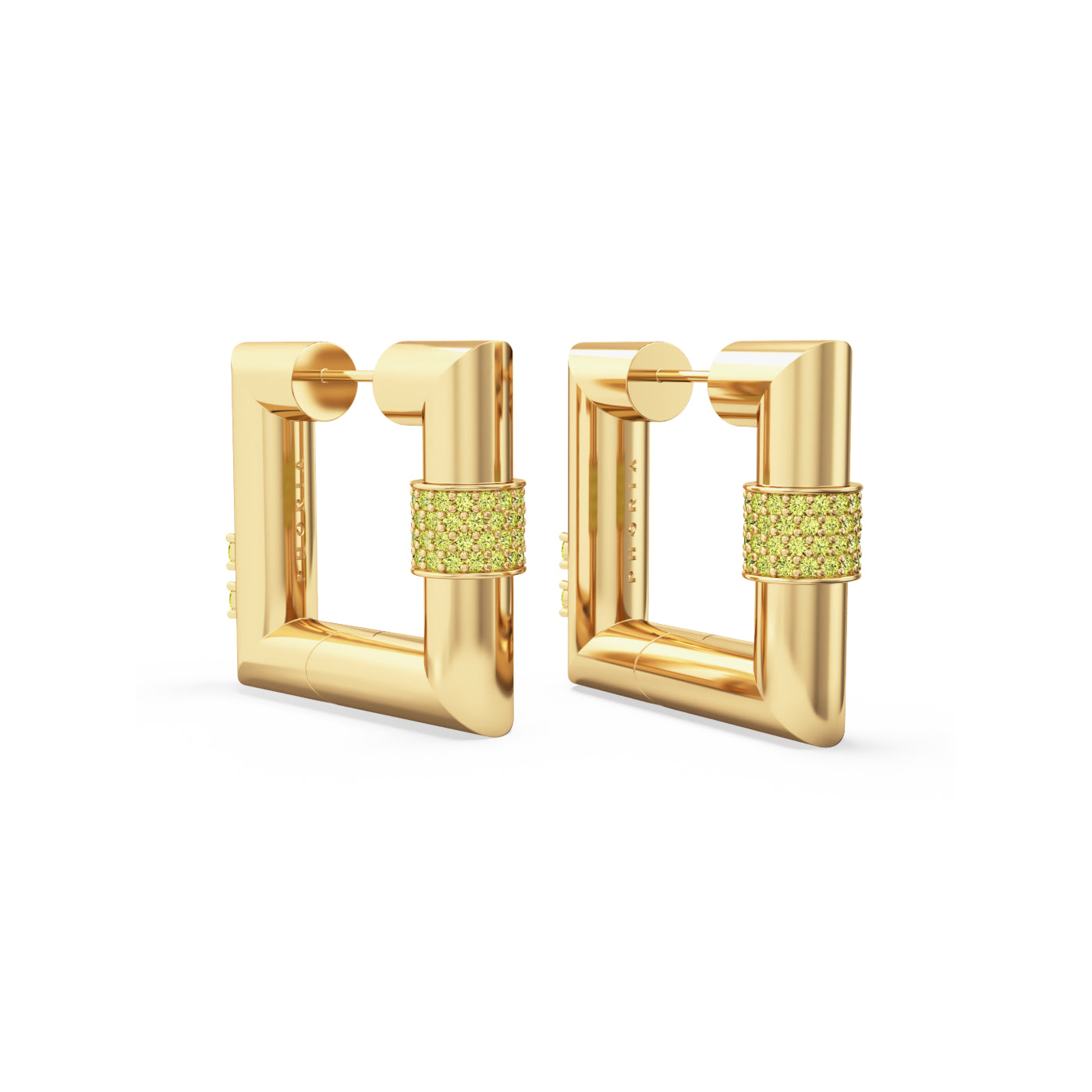Blaze Square Hoop Earrings