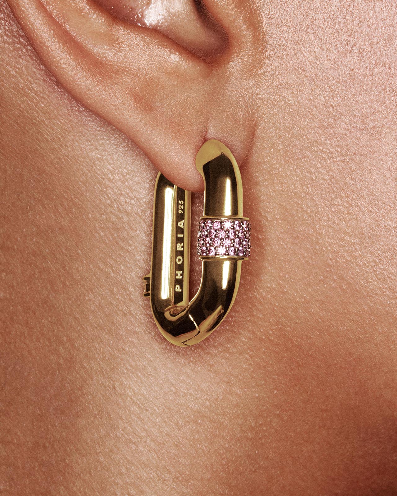 Vice Carabiner Hoop Earrings