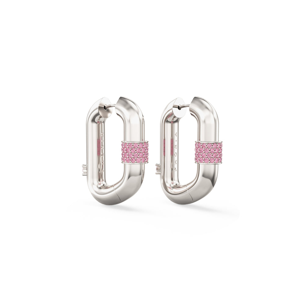 Vice Carabiner Hoop Earrings