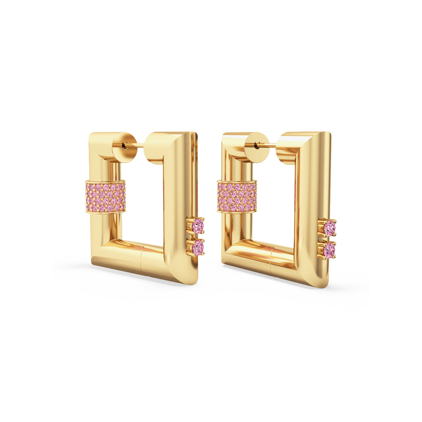 Blaze Square Hoop Earrings