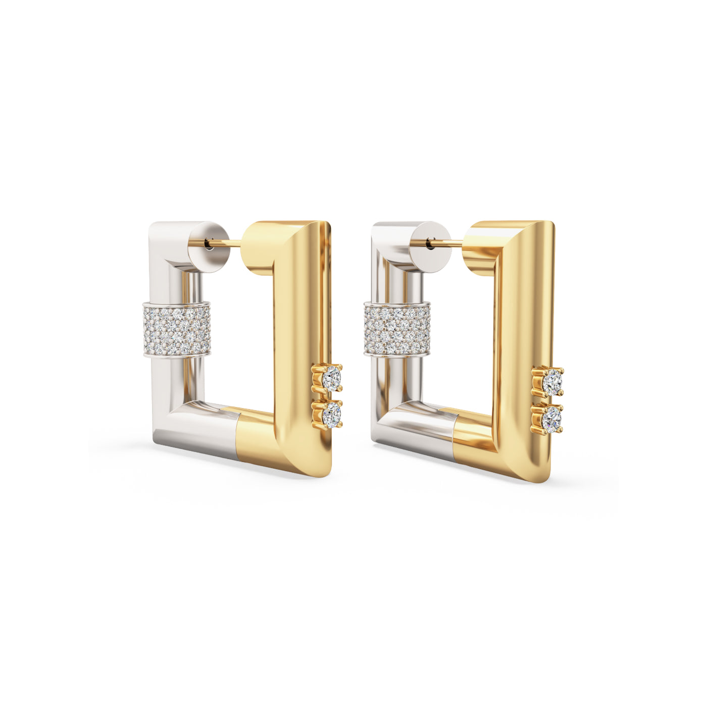 Blaze Square Hoop Earrings