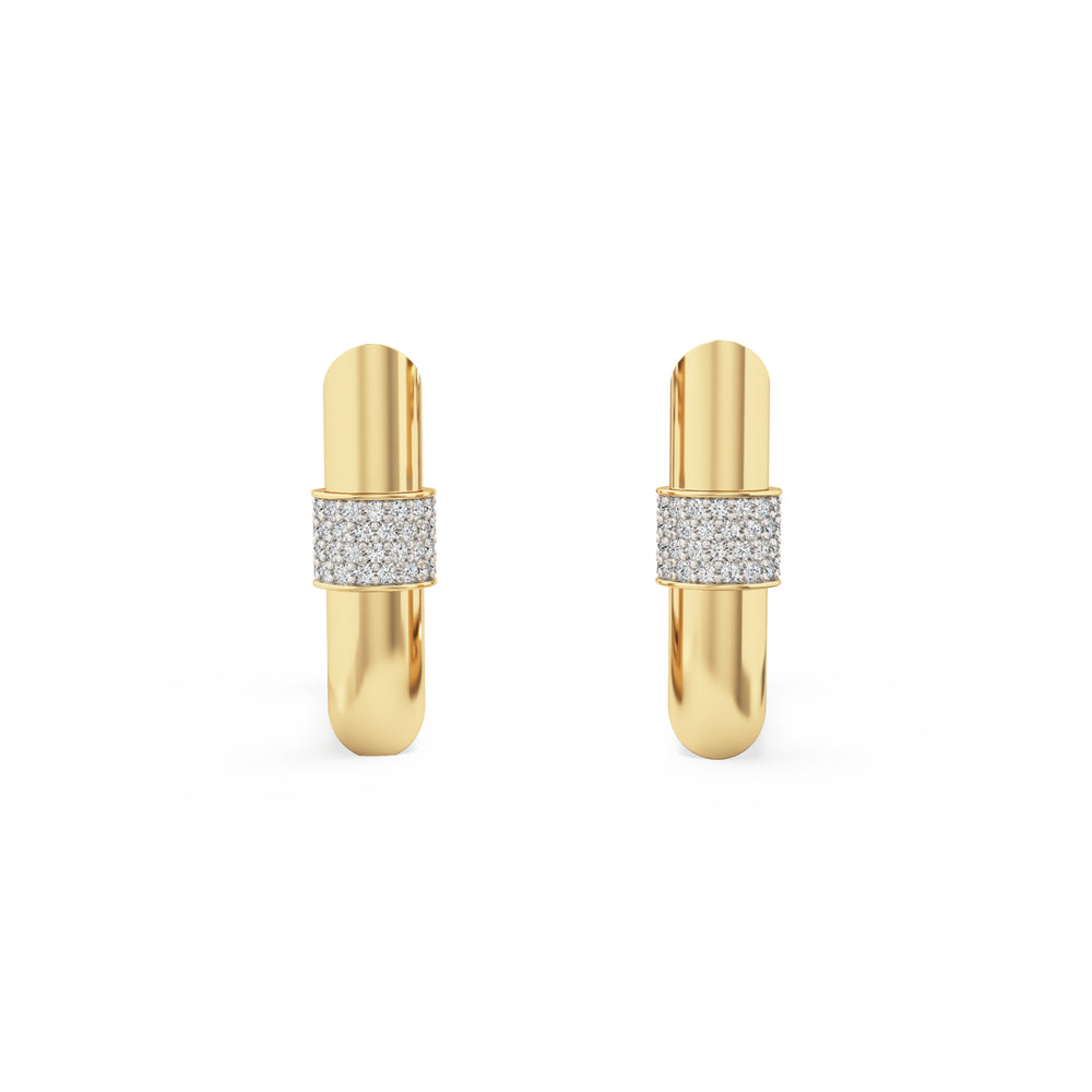 Blaze Square Hoop Earrings