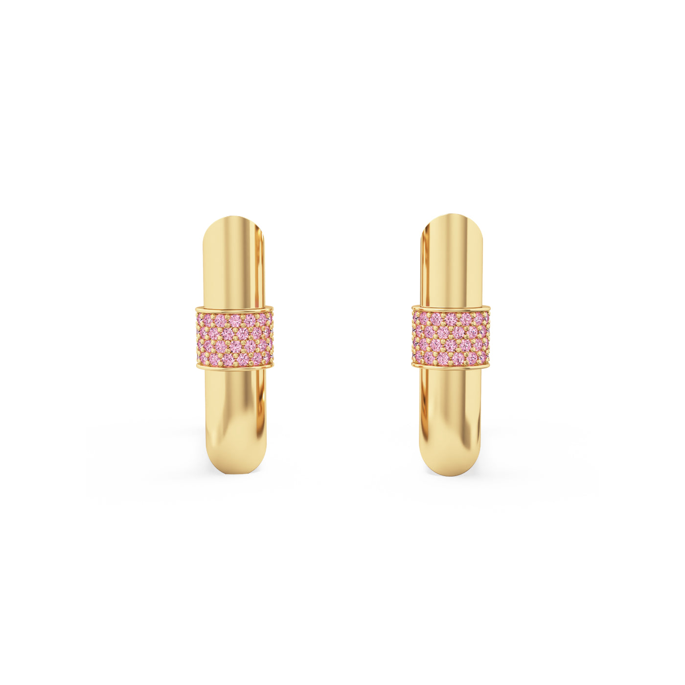 Blaze Square Hoop Earrings