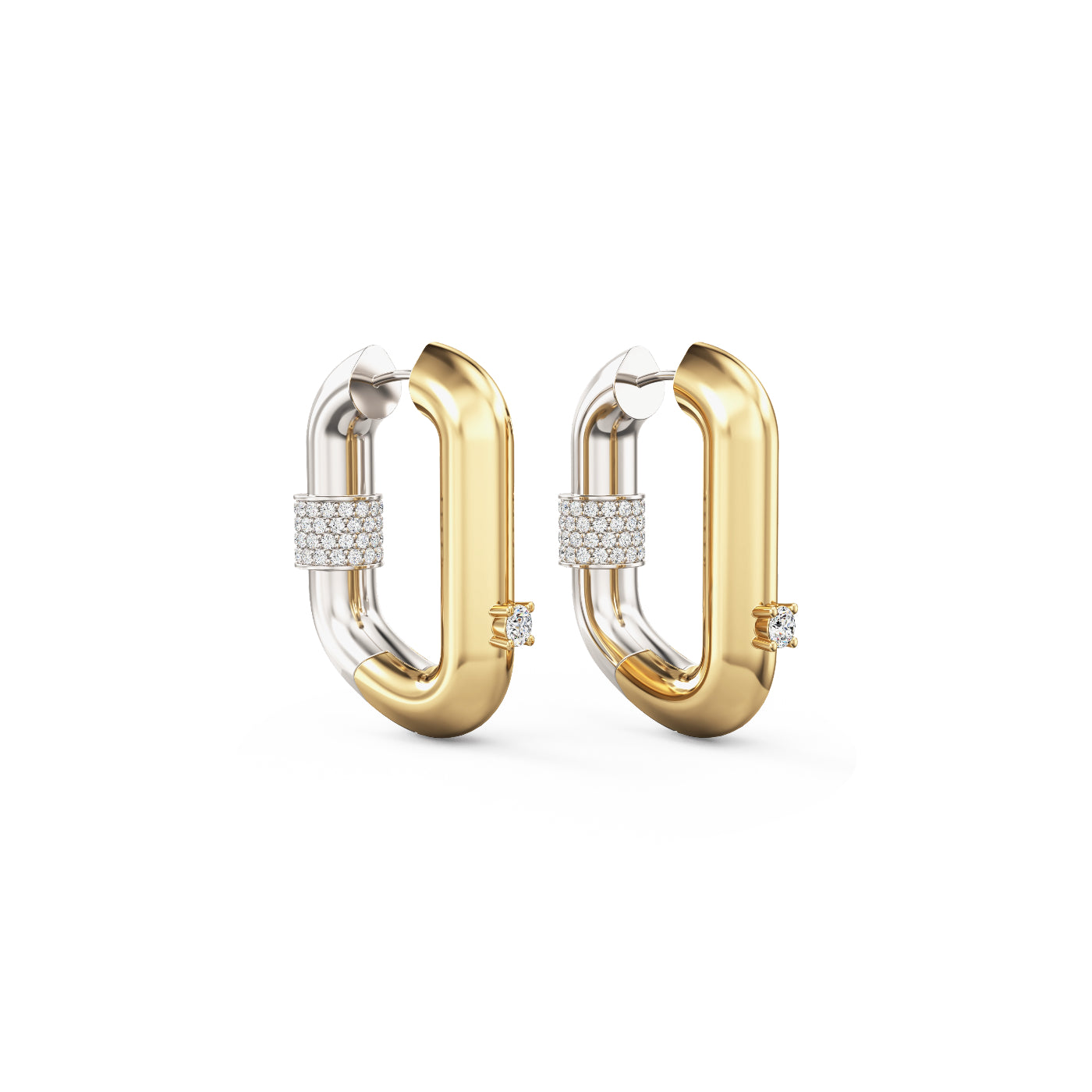 Vice Carabiner Hoop Earrings
