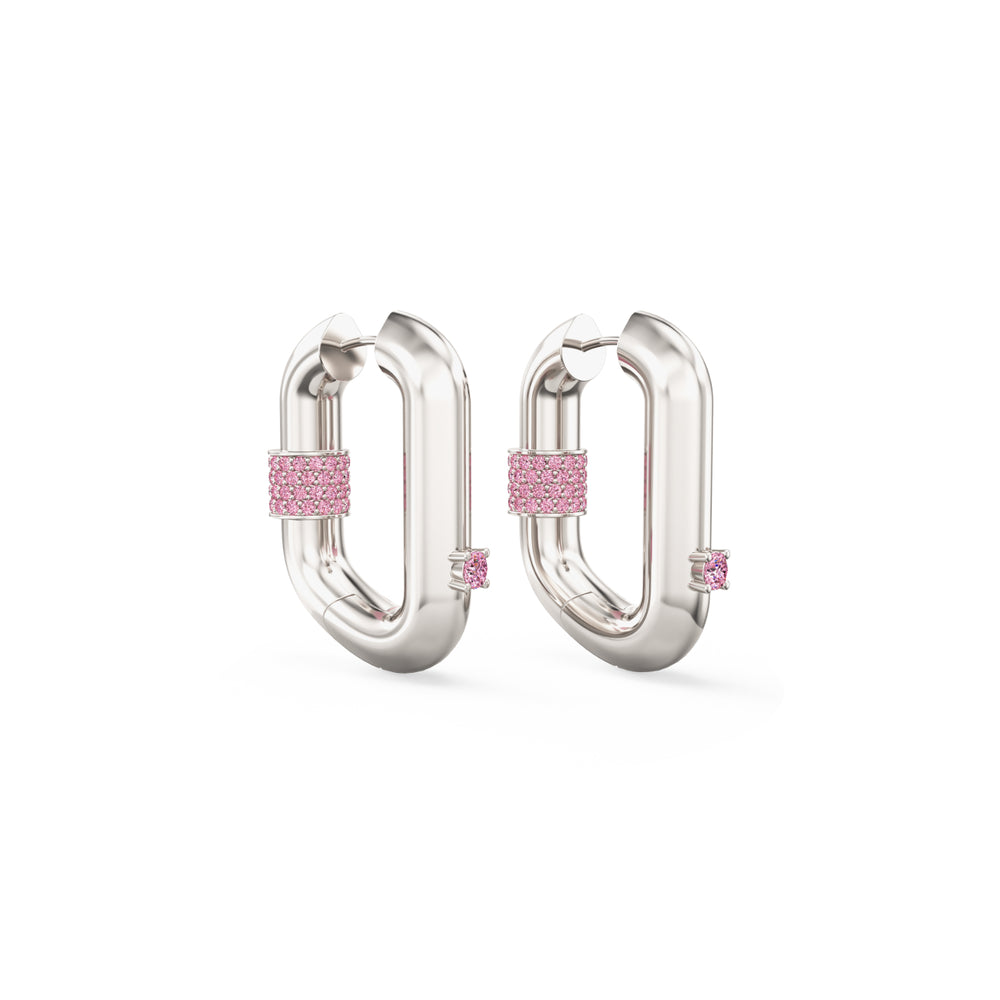Vice Carabiner Hoop Earrings