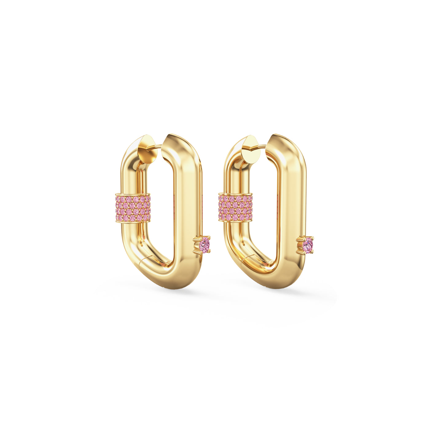 Vice Carabiner Hoop Earrings