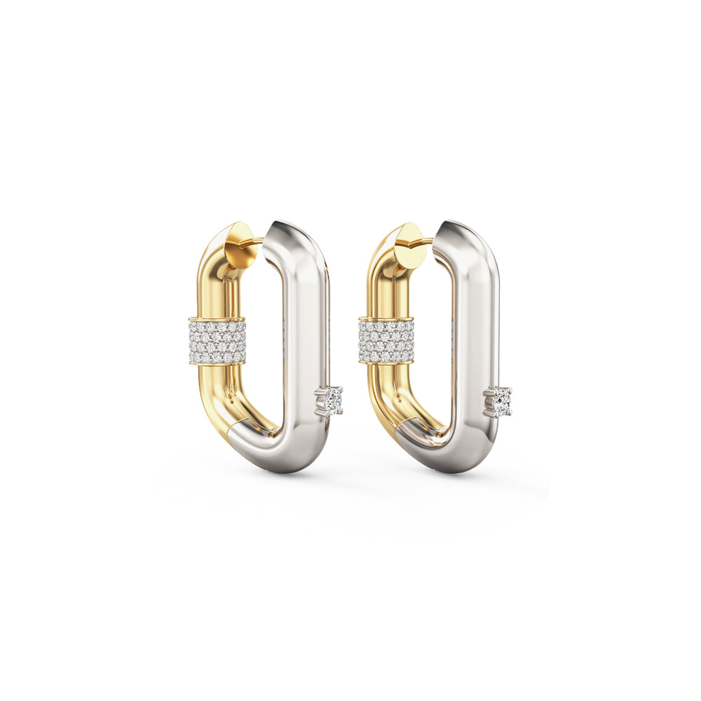 Vice Carabiner Hoop Earrings