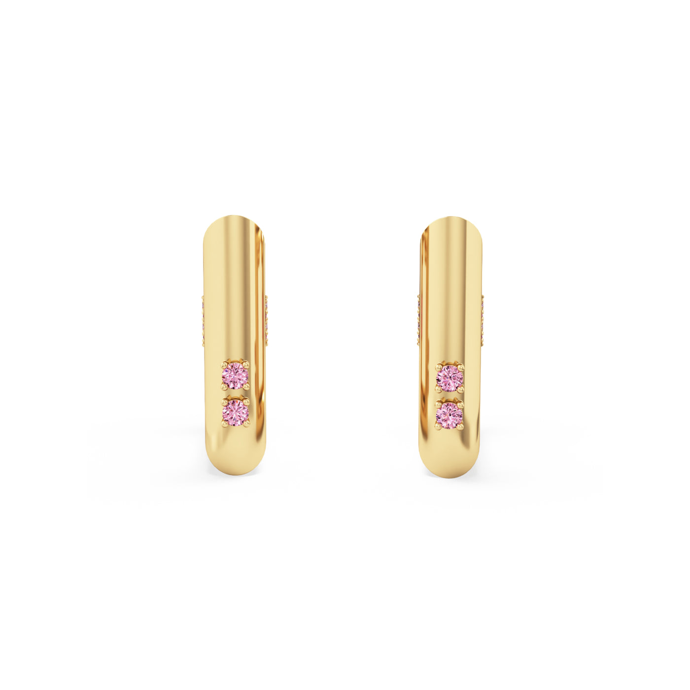 Blaze Square Hoop Earrings
