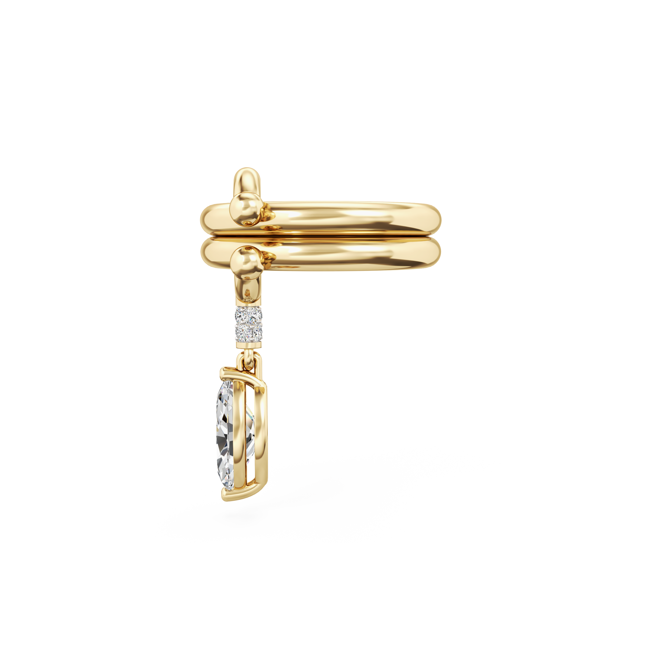 Pierced Drop Ring