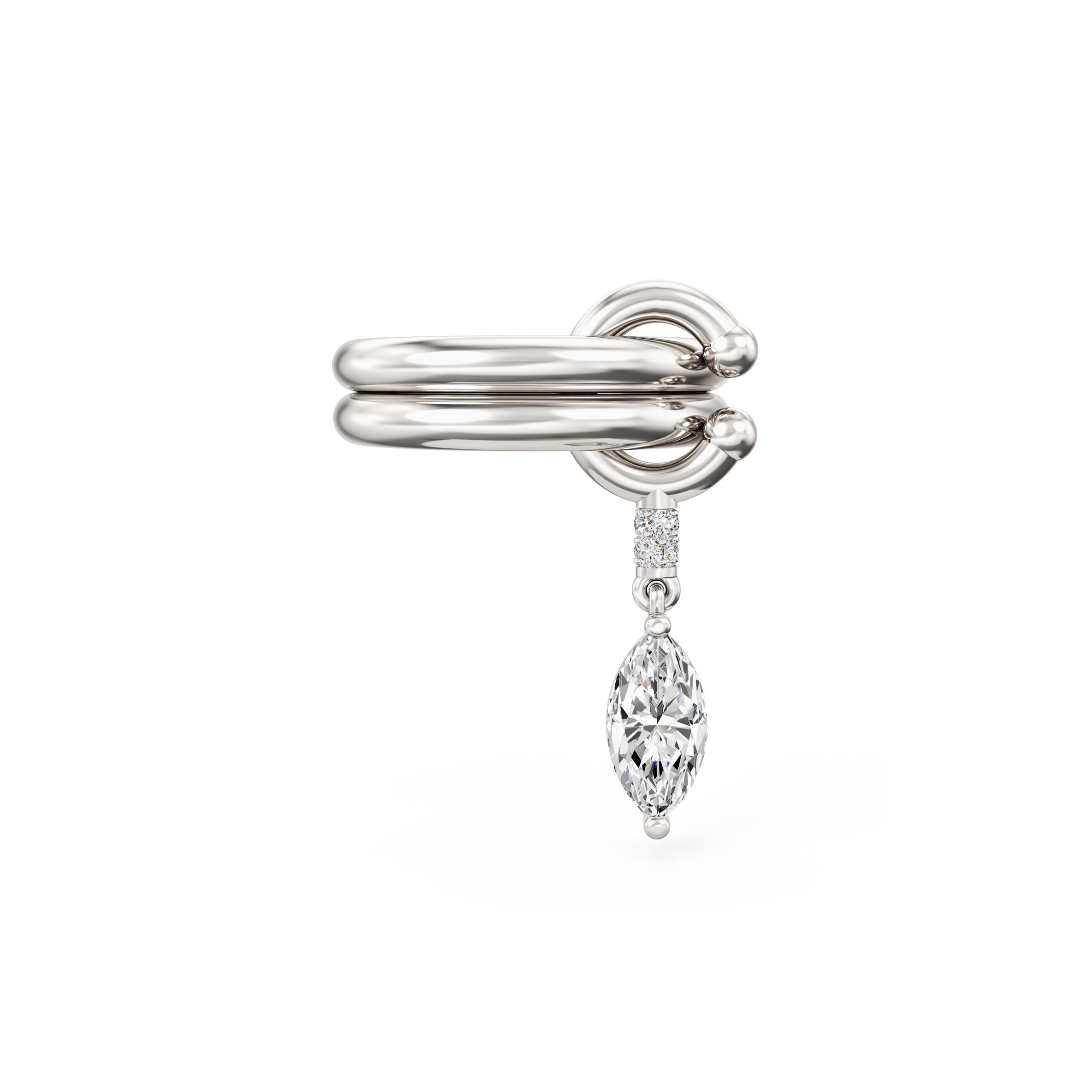 Pierced Drop Ring