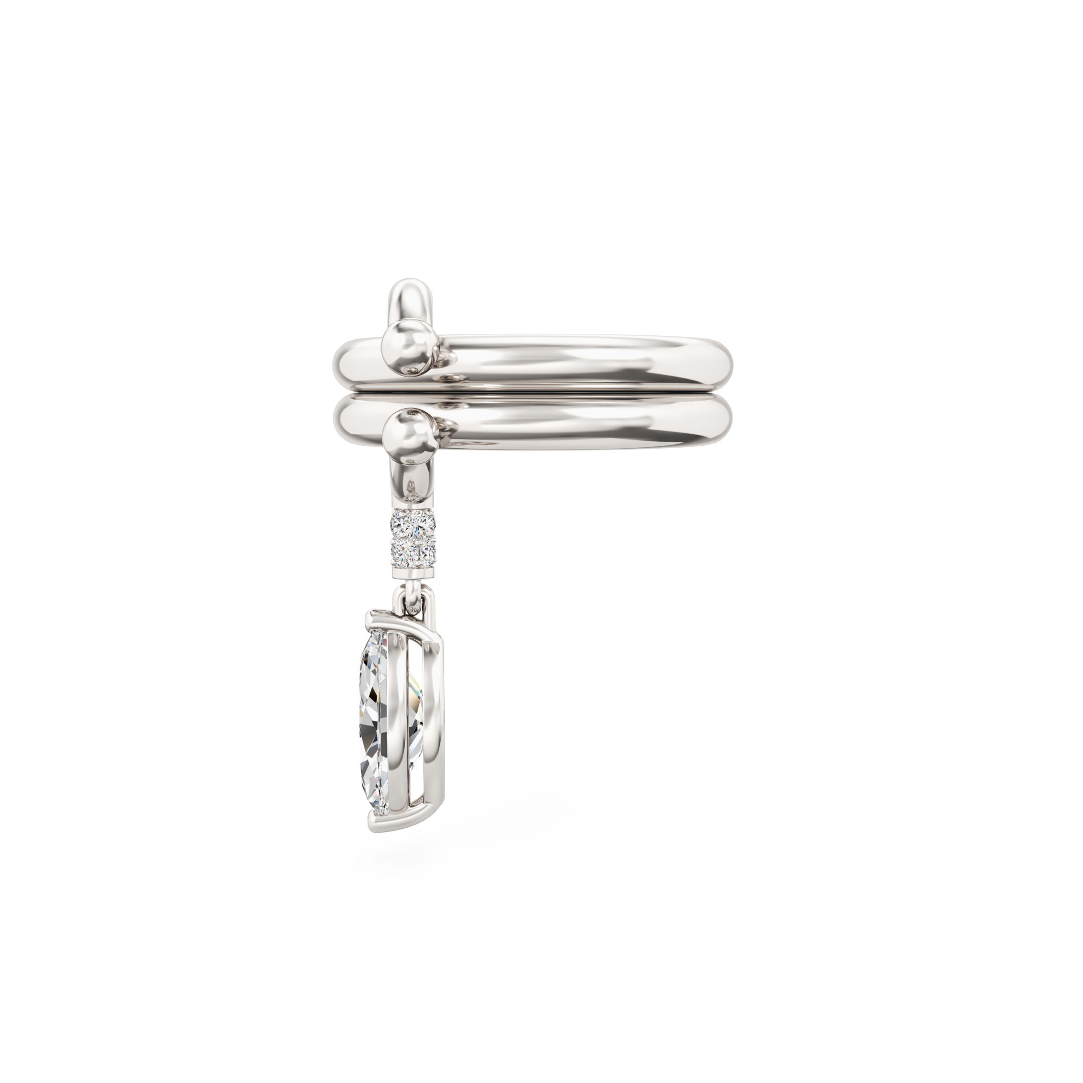 Pierced Drop Ring