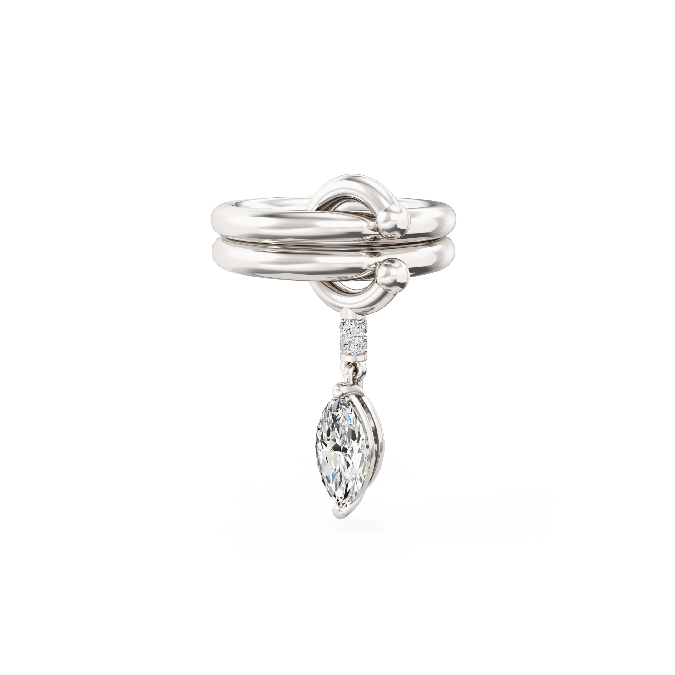 Pierced Drop Ring