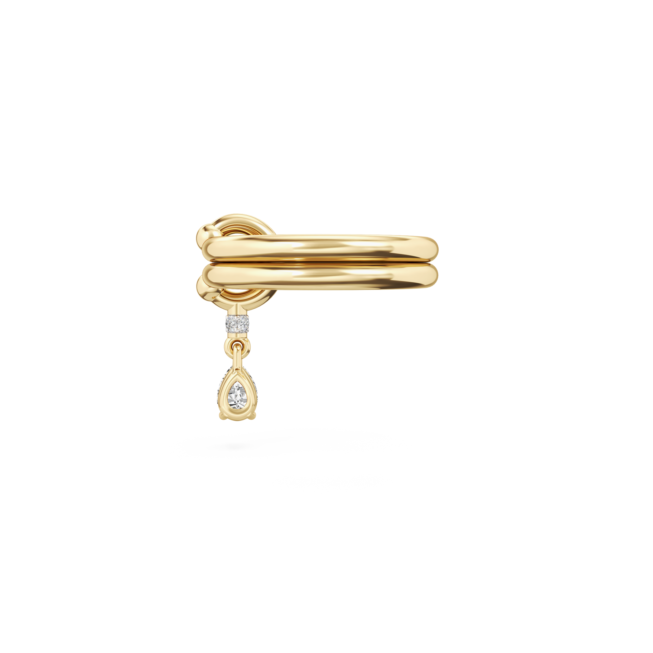 Mini Pierced Drop Ring