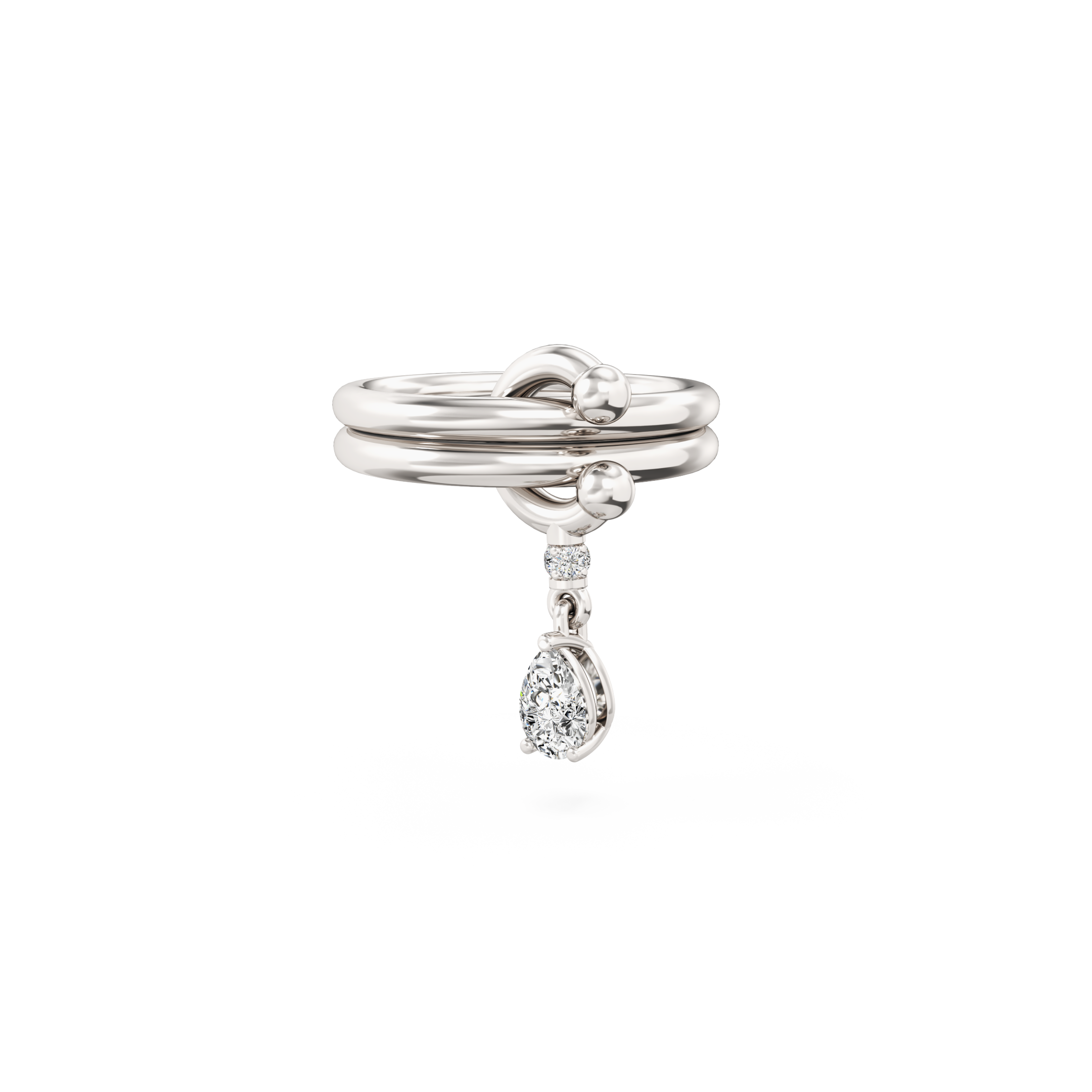 Mini Pierced Drop Ring