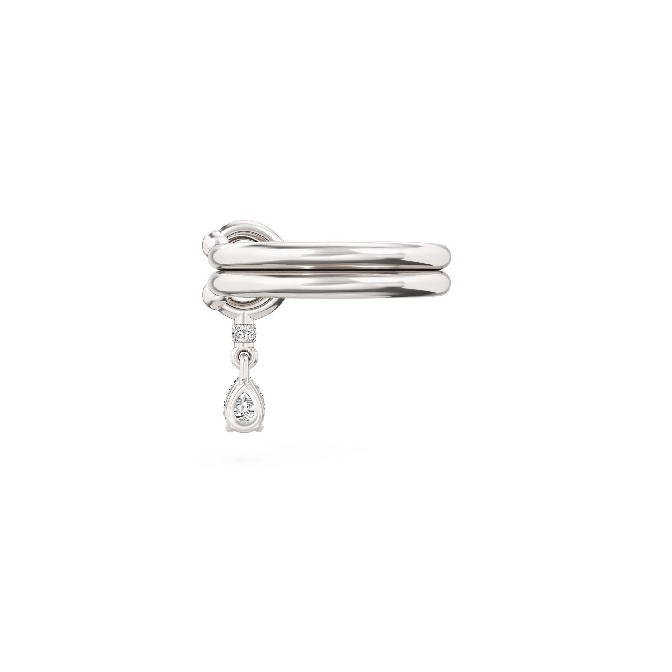 Mini Pierced Drop Ring