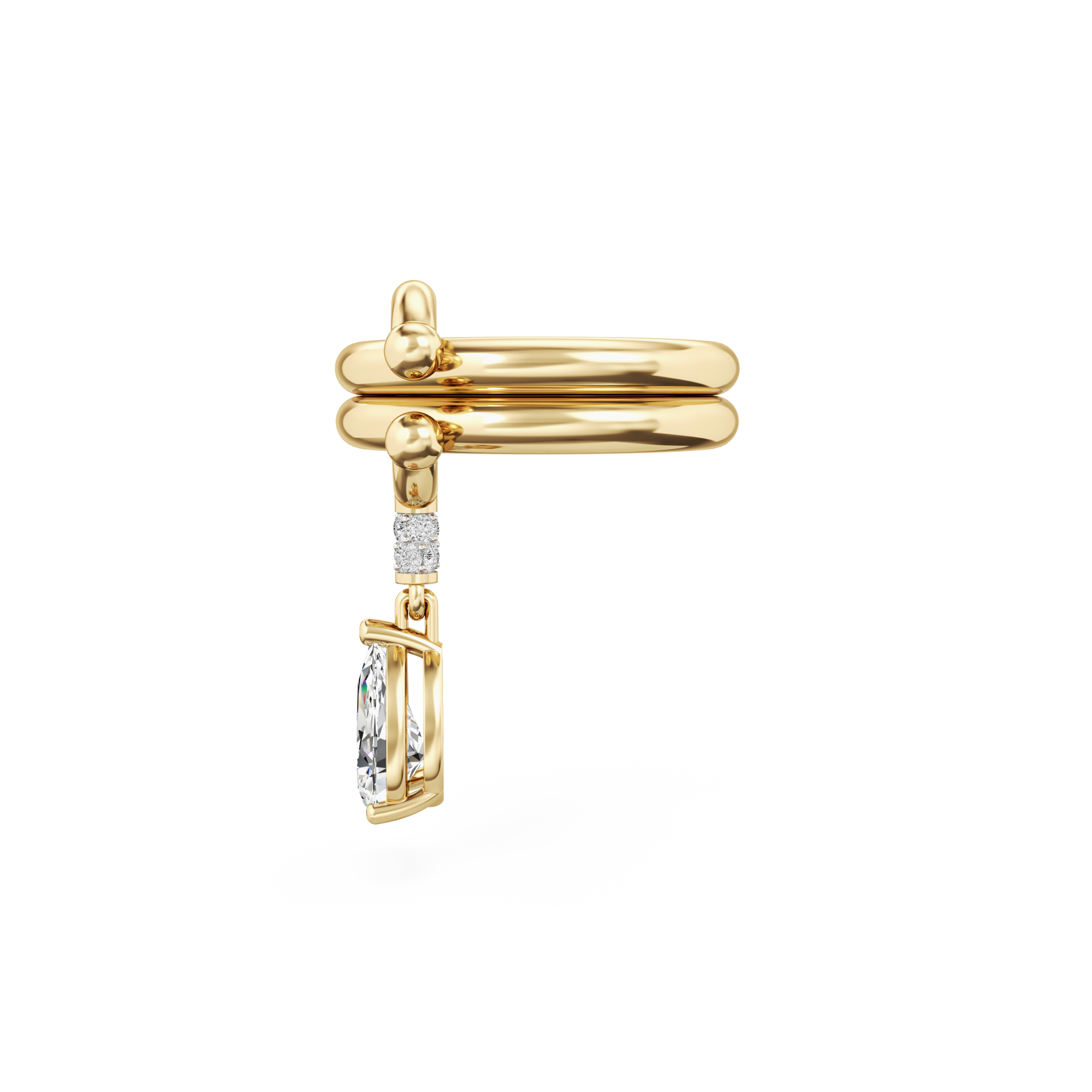 Pierced Drop Ring