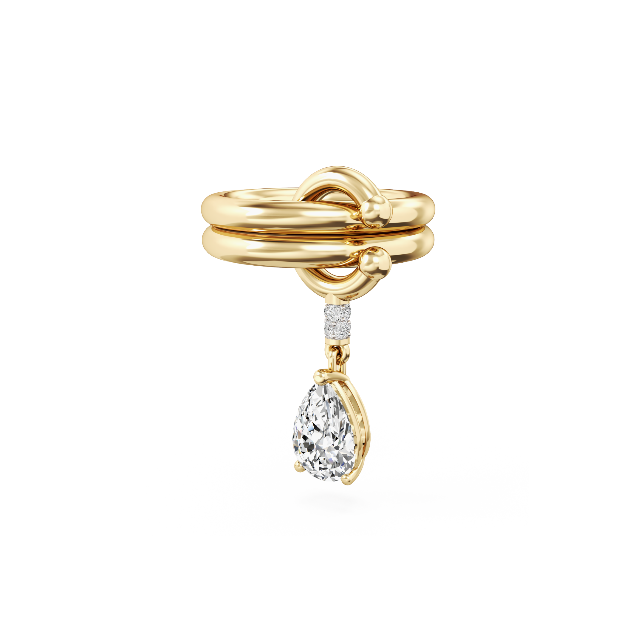 Pierced Drop Ring