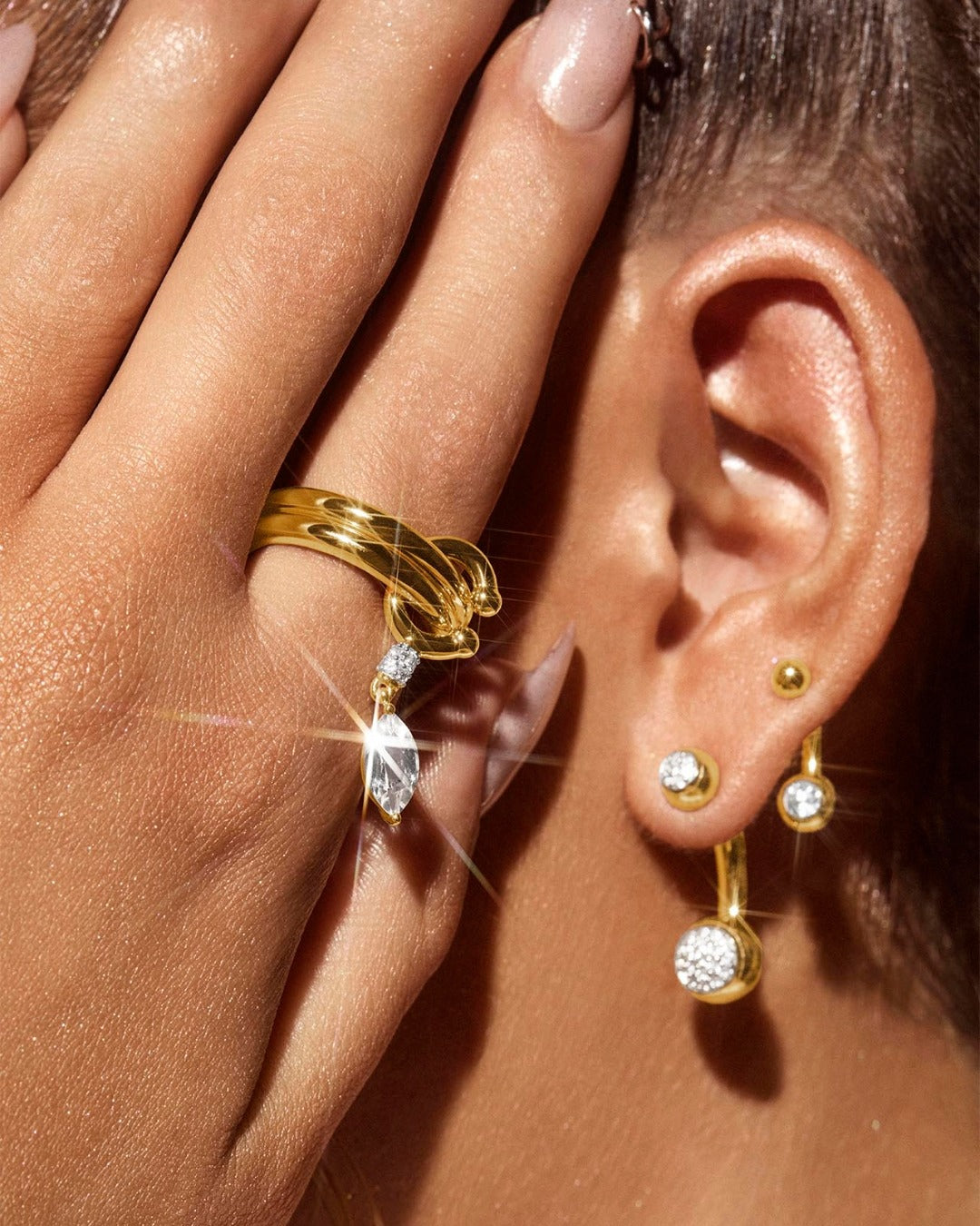 Pierced Drop Ring