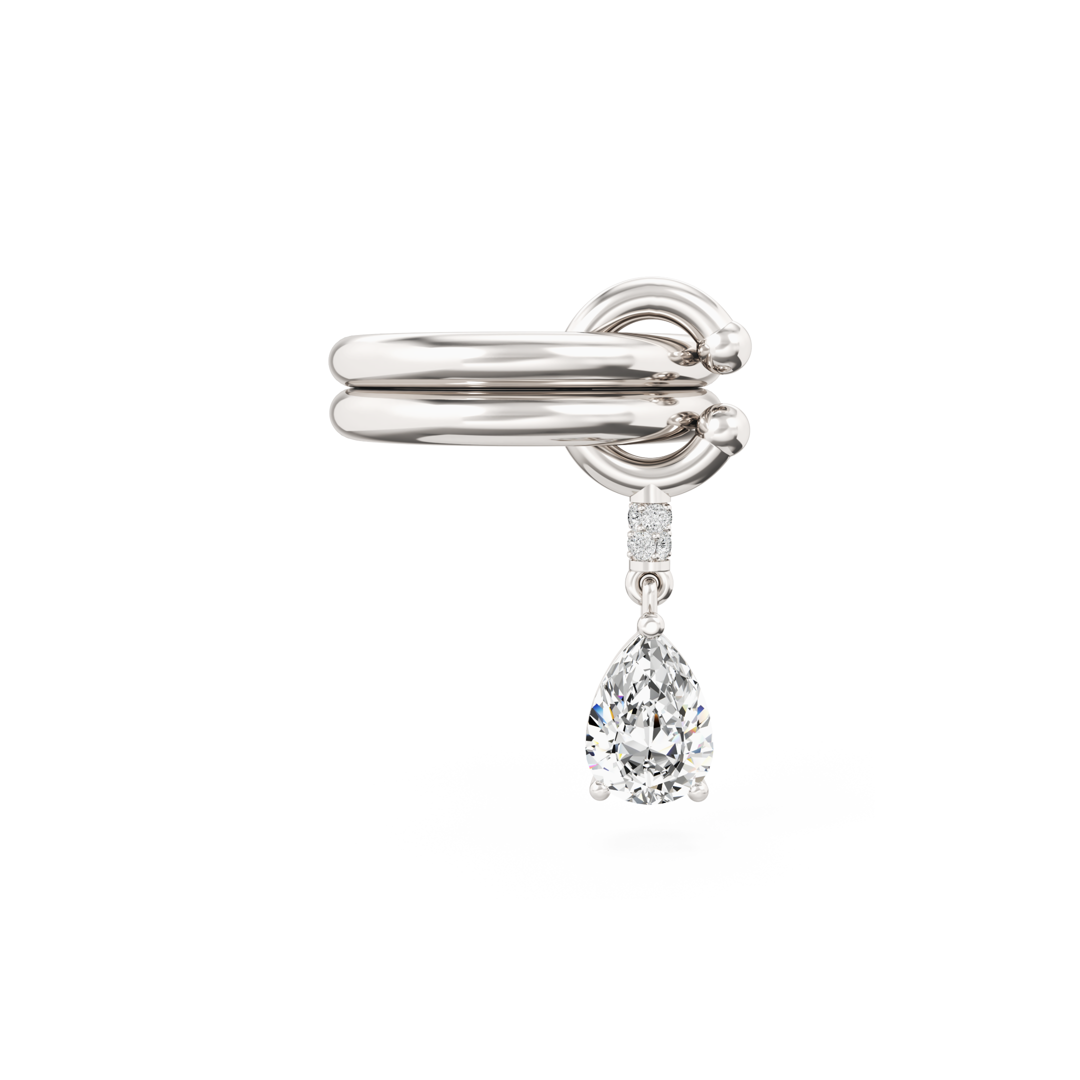 Pierced Drop Ring