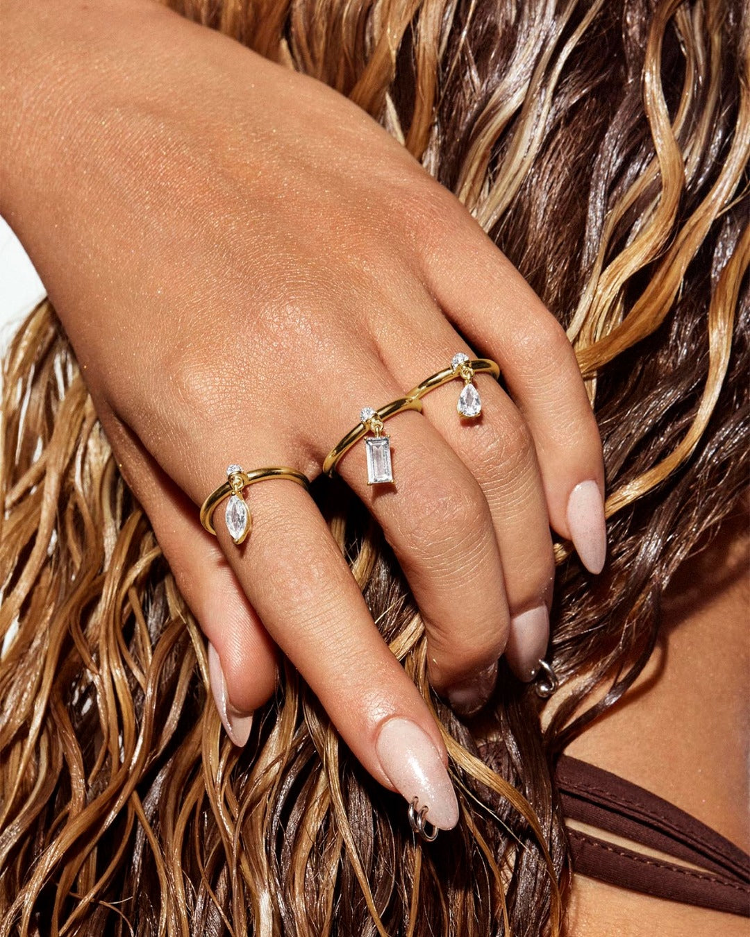 Emerald Drop Ring