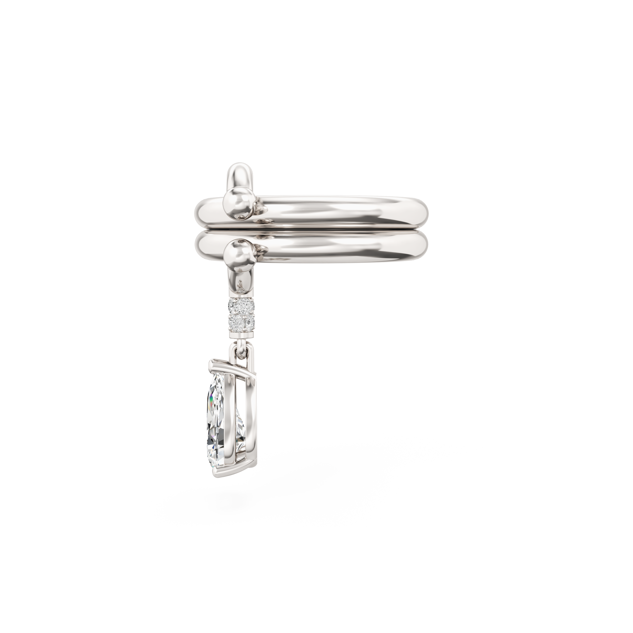 Pierced Drop Ring