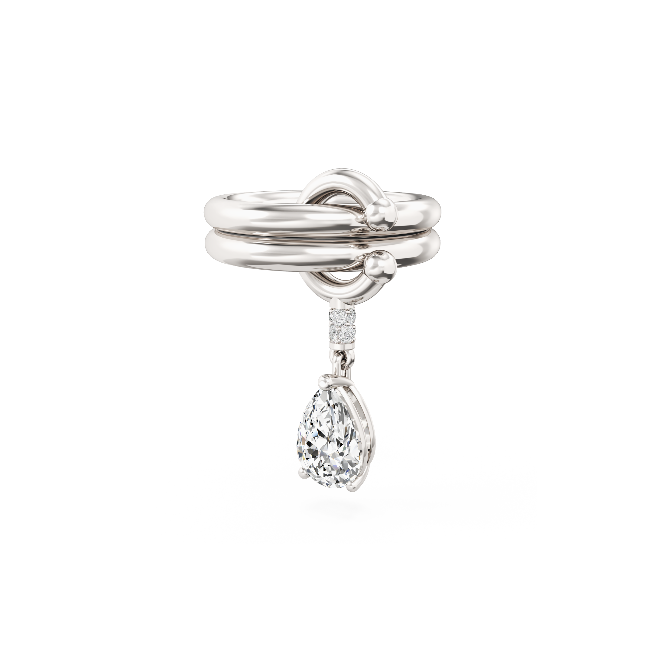 Pierced Drop Ring
