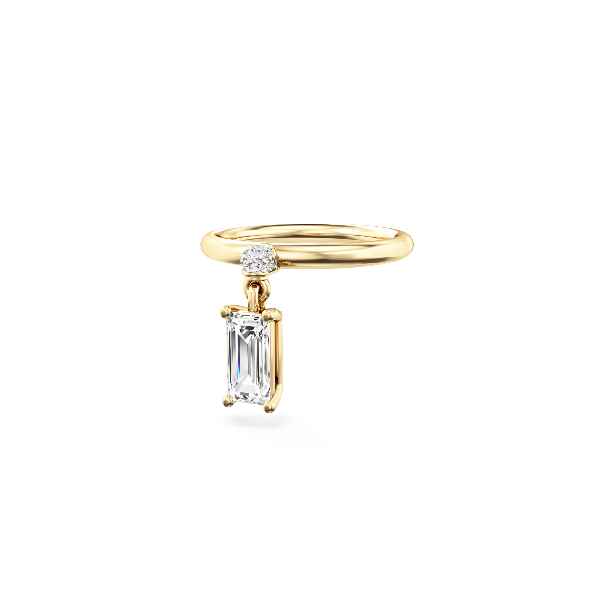 Emerald Drop Ring