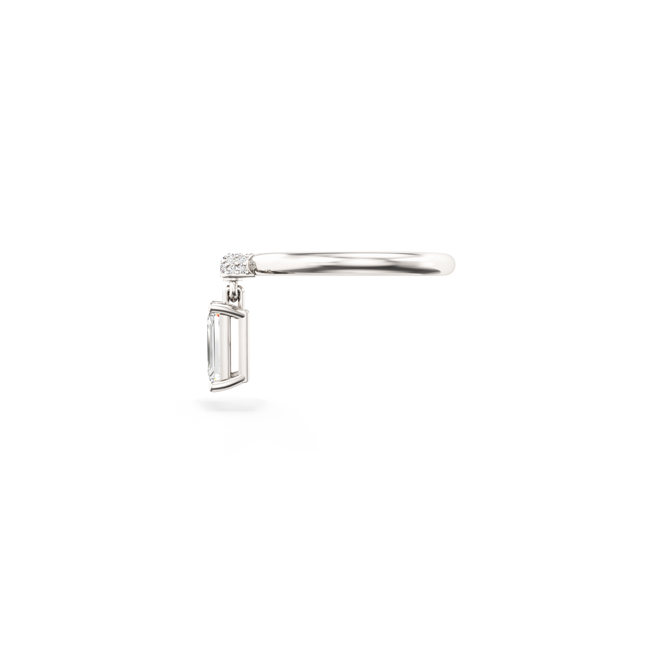 Emerald Drop Ring