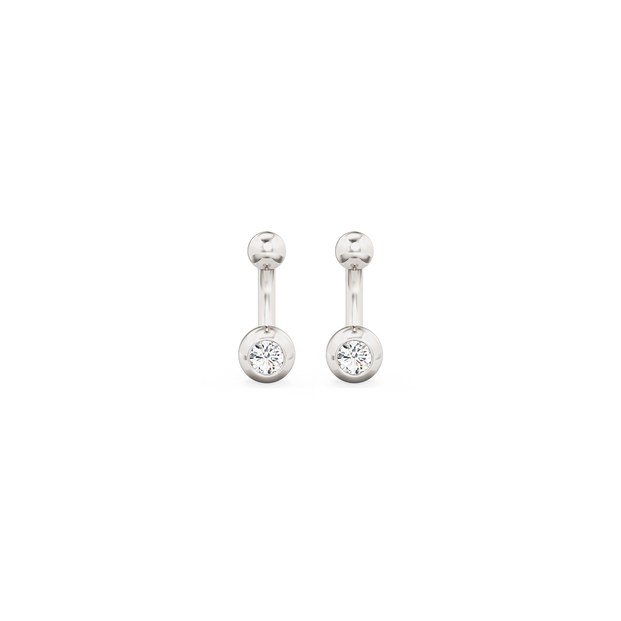 Mini Belly Bar Earrings