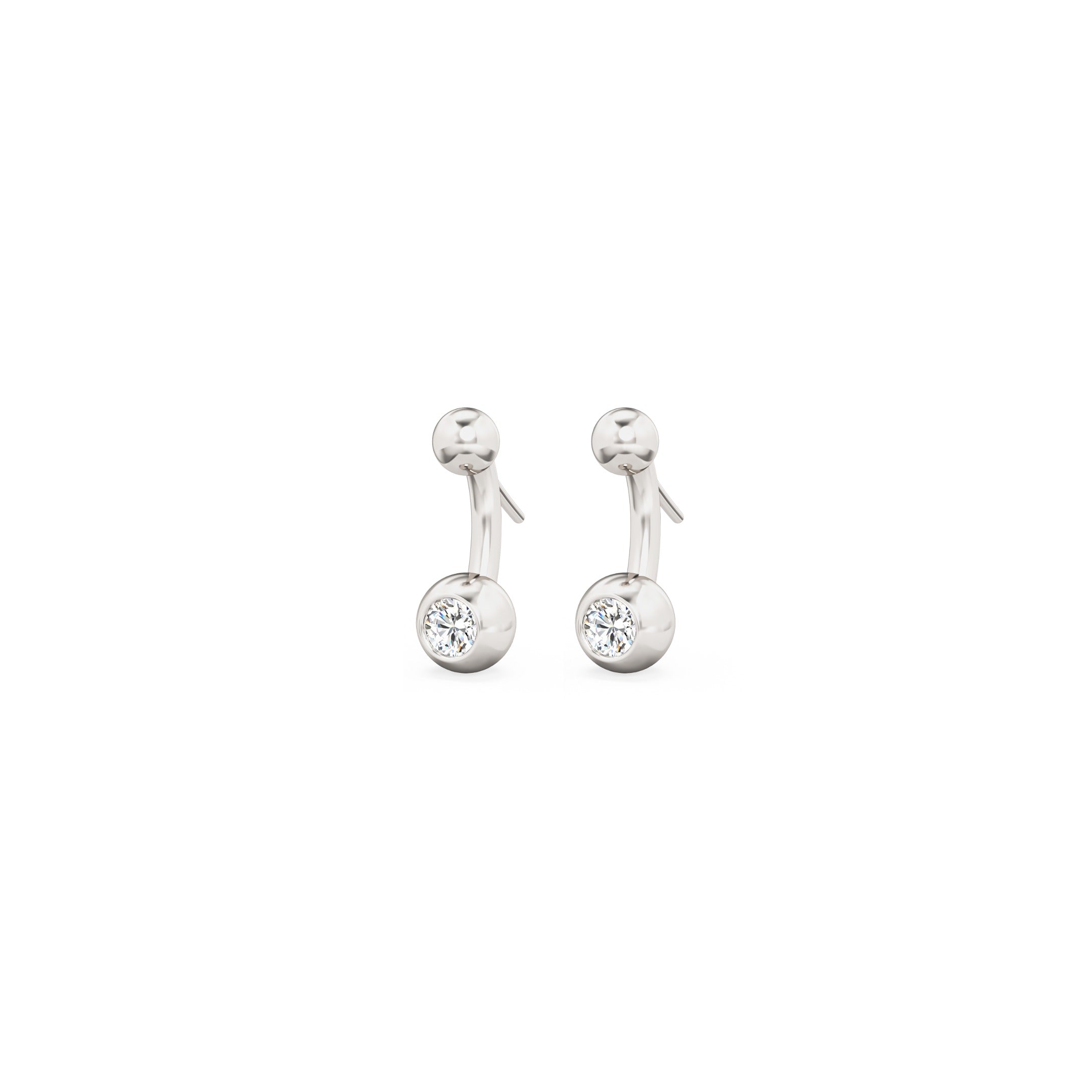 Mini Belly Bar Earrings