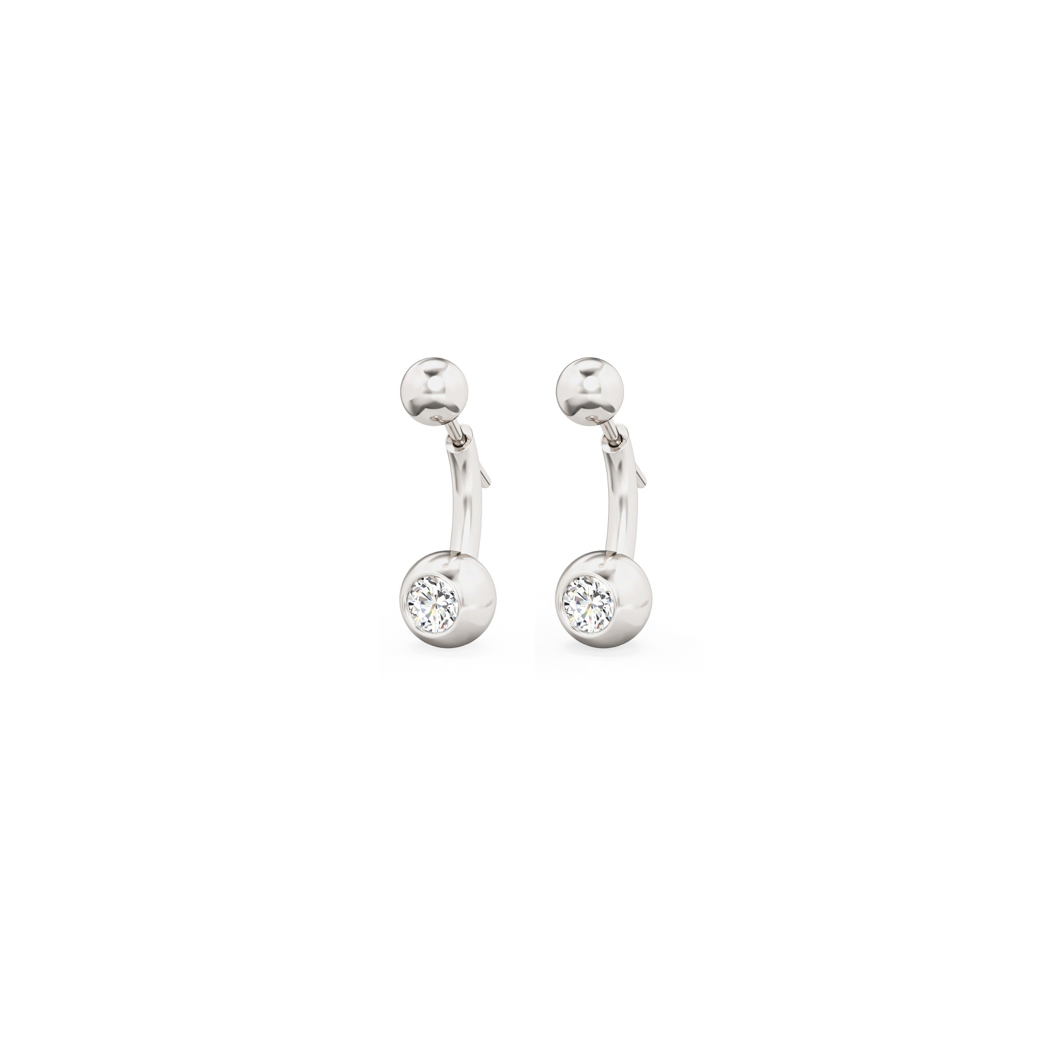 Mini Belly Bar Earrings