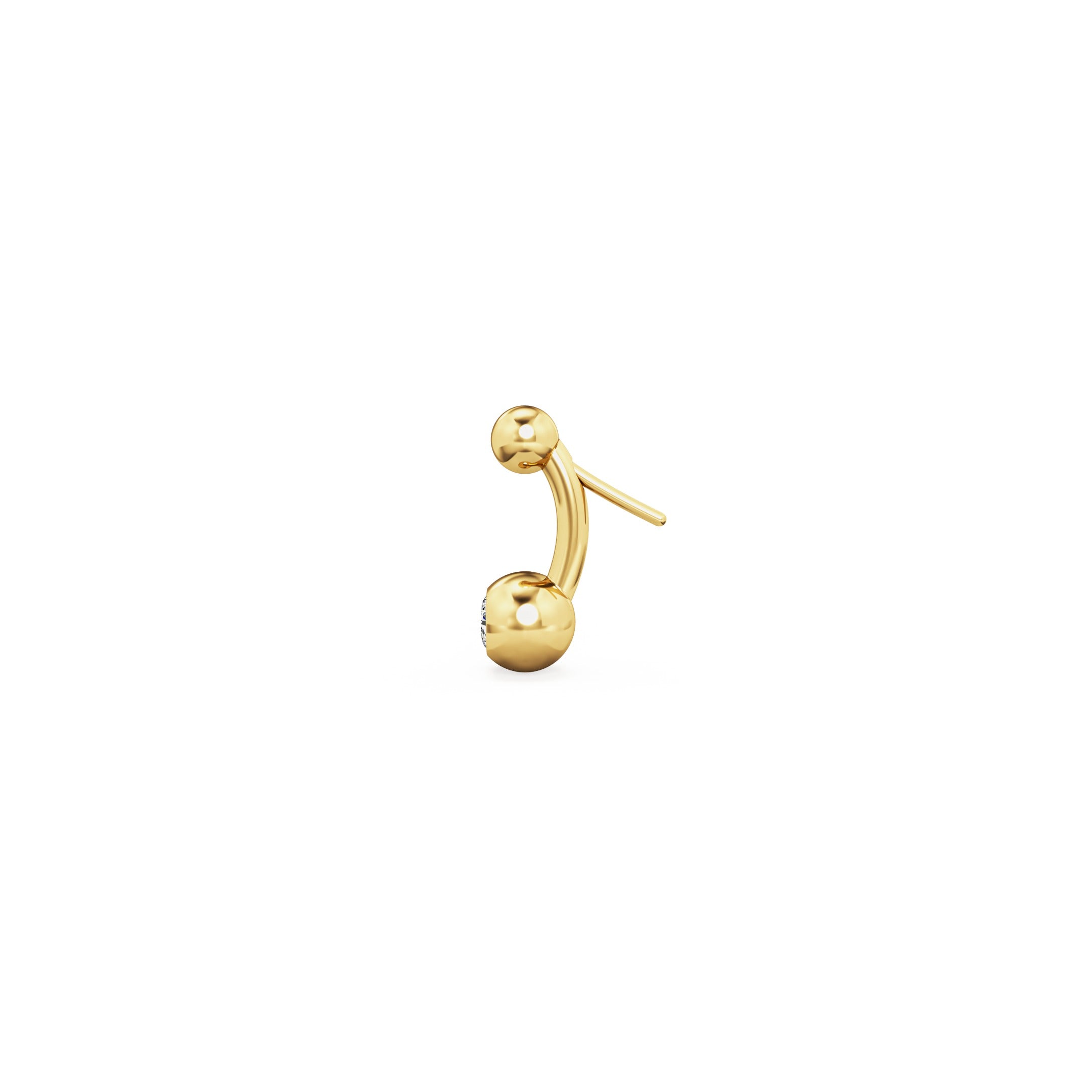 Mini Belly Bar Earrings