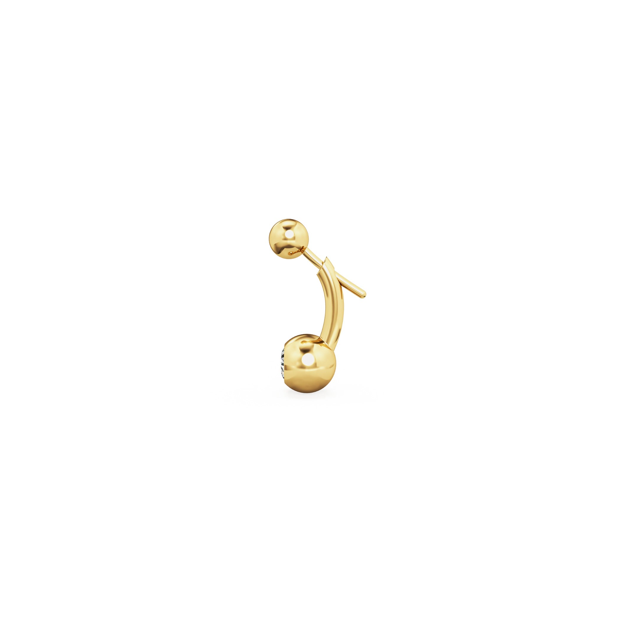 Mini Belly Bar Earrings